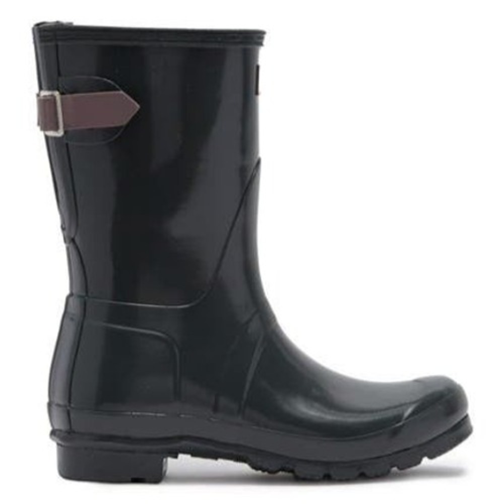 6W - [NEW] Women's Hunter Short Back Adjustable Gloss Rain‎ Boots WFS1013RGL